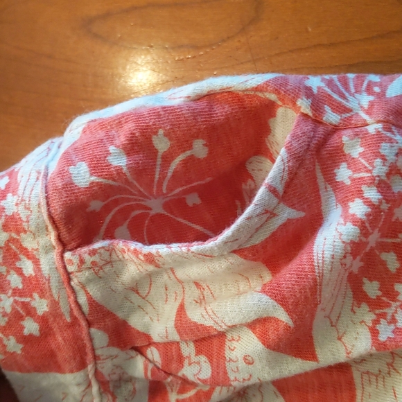 Gap floral patterned coral and ivory joggers. Size 5 - Picture 6 of 9